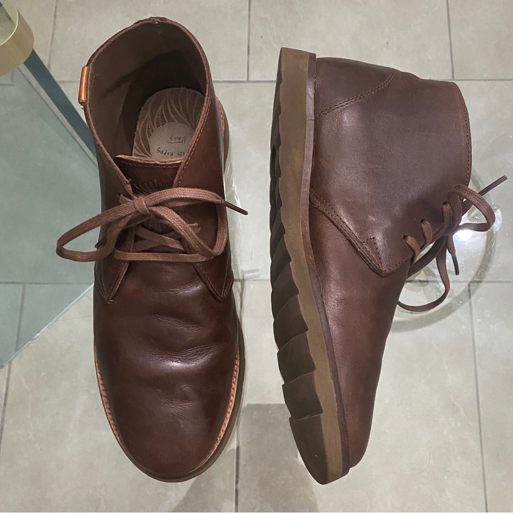 Vans Alex Kopps High Cut Chukka Boots - sz 9 -
Brown - lace ups - collaboration